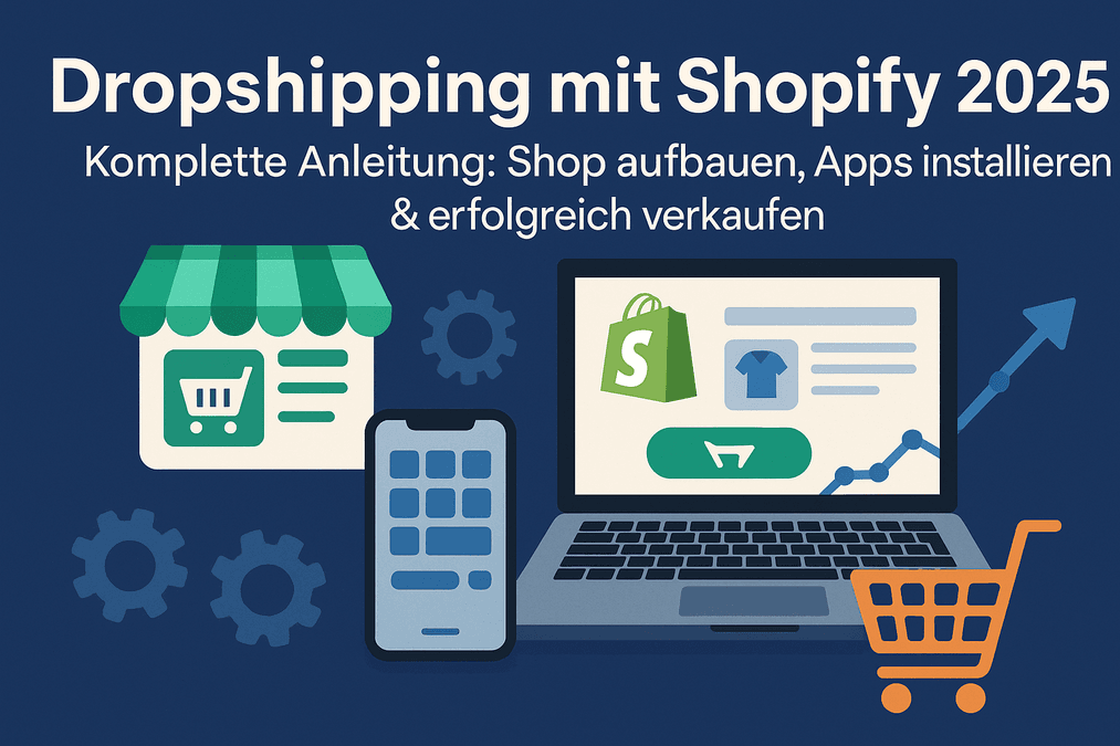 Dropshipping mit Shopify 2025 – Komplette Anleitung: Shop aufbauen, Apps installieren & erfolgreich verkaufen
