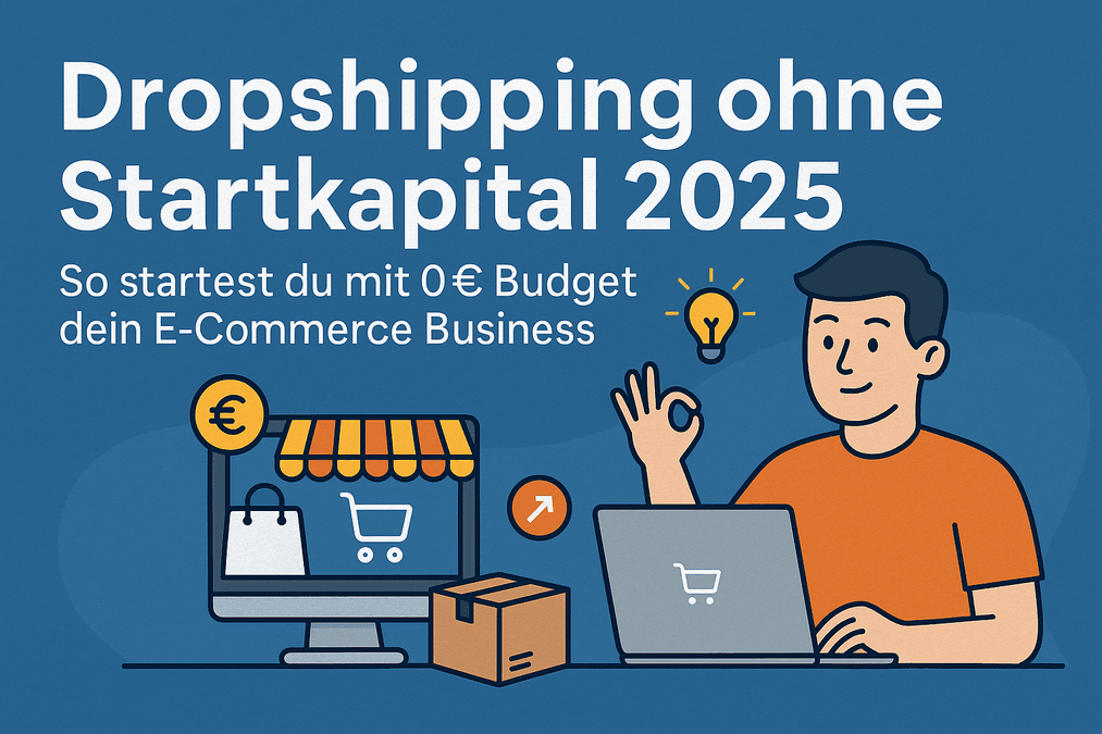 Dropshipping ohne Startkapital 2025 – So startest du mit 0€ Budget dein E-Commerce Business