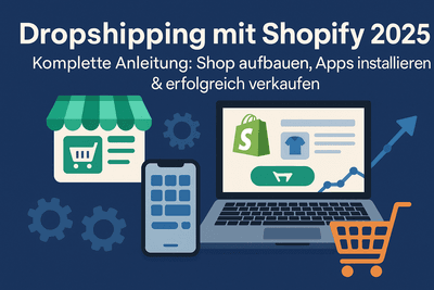 Dropshipping mit Shopify 2025 – Komplette Anleitung: Shop aufbauen, Apps installieren & erfolgreich verkaufen